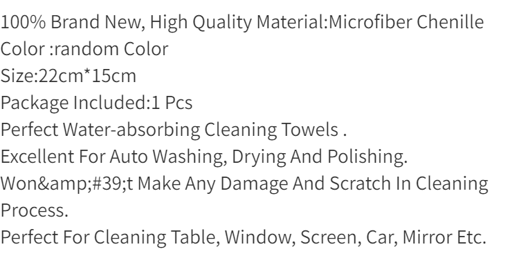 Microfiber Anti-Scratch 1pc Car Wash Gloves - Cleaning & Care Tool For Cars & Home Kitchen