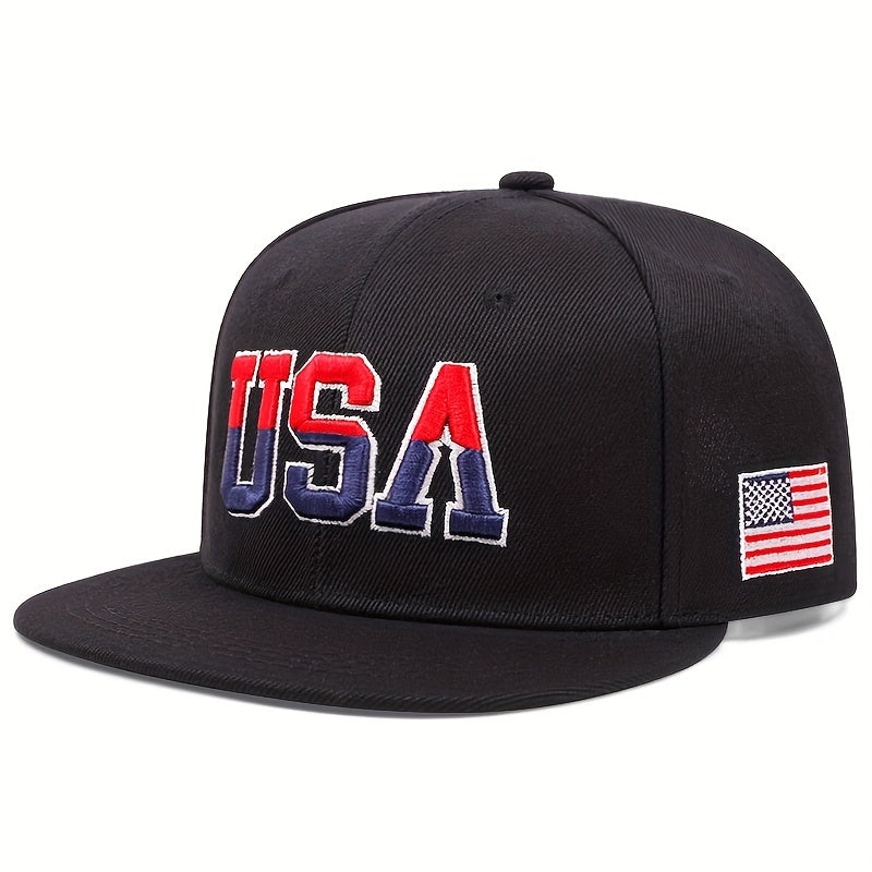 1pc Stylish Men's Baseball Cap with Vivid USA Embroidery - Fashionable Unisex Hat for Men and Women - Perfect for Outdoor Activities, Sports, and Casual Wear