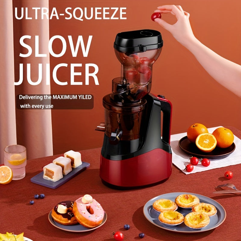 1pc US Plug Hilton Slow Juicer, Cold Press Juice Extractor Masticating Juicer Fruits And Vagetables Juicer