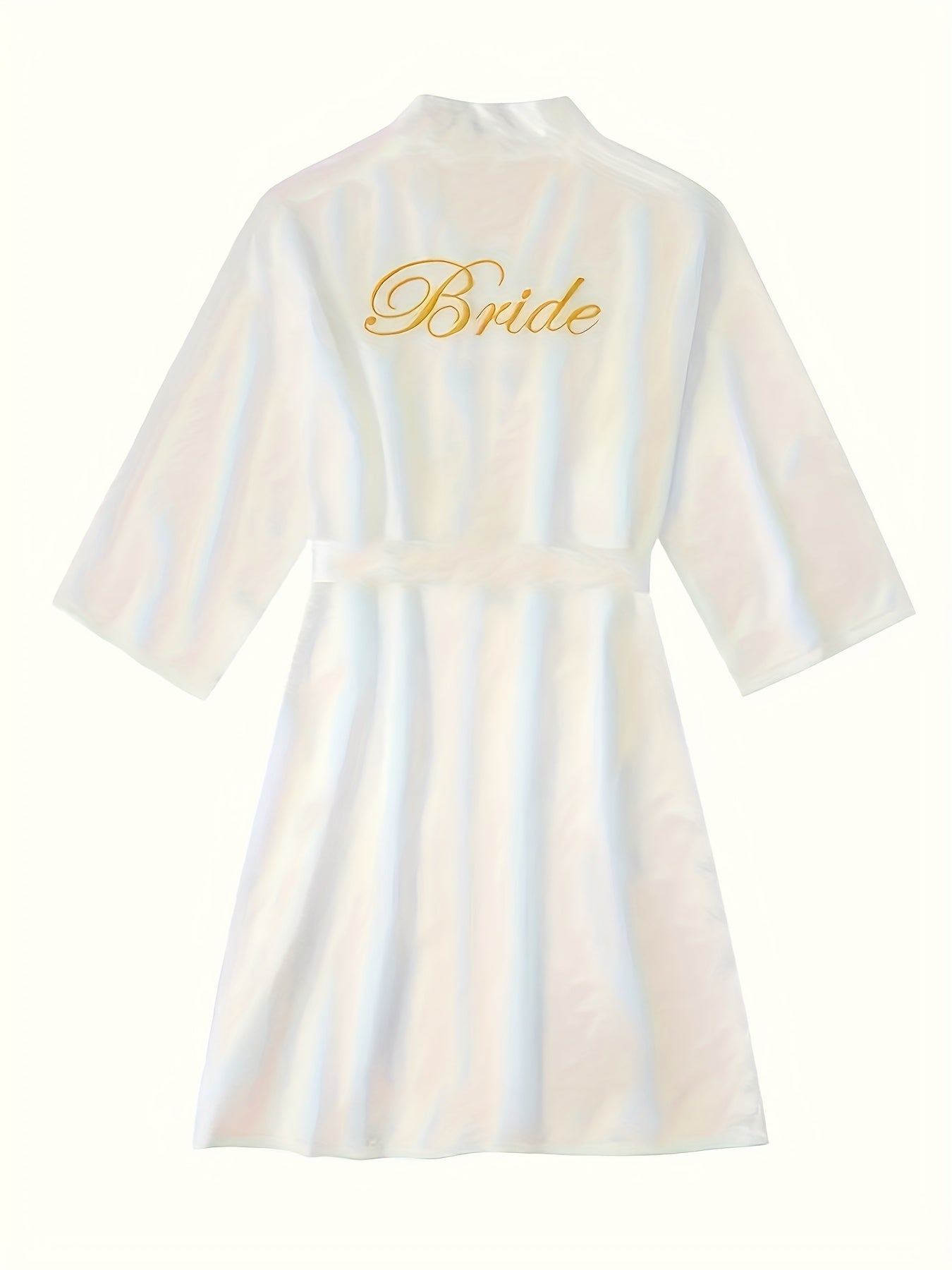 Luxurious Solid Satin Night Robe - Elegant Women's Long Sleeve V Neck Sleepwear with Belt and Adjustable Waist - Soft, Comfortable, and Stylish Nightgowns & Sleepshirts for a Restful Night's Sleep