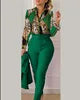 Spring Autumn New Women's Polyester Long Sleeve Fashion Casual Suit /Jacket Not Included