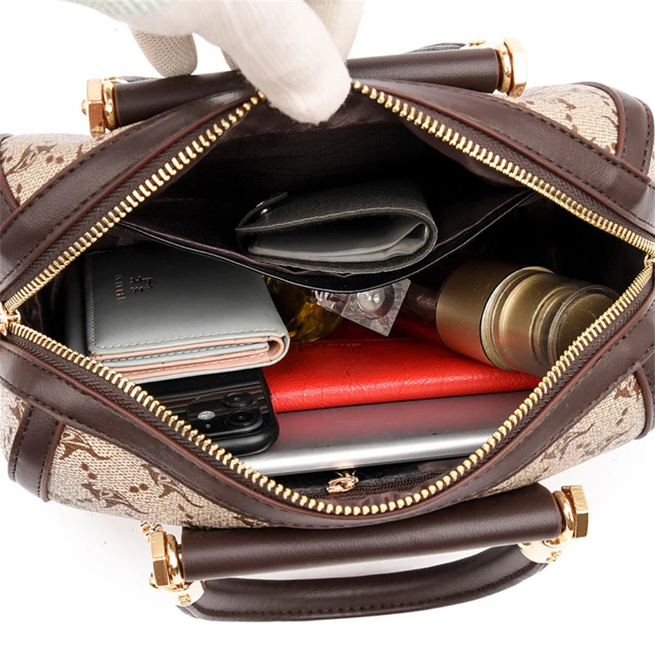 Sacs à main en cuir à poignée supérieure pour femmes, sacs à main de créateurs de luxe, mode initiée, Messenger, Croosbody, fourre-tout Boston, haute qualité