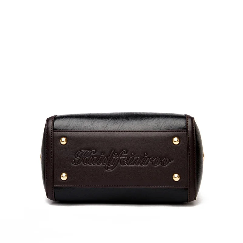 Sac à main à poignée supérieure en cuir pour femmes, sac à bandoulière à coque décontractée, sacs de messager initiés, sac à main à la mode pour dames, super haute qualité