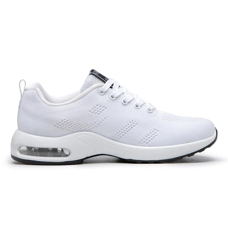 2025 New Double Air Cushion Running Shoes Lace-Up Lightweight Breathable Non-Slip Women's Shoes Casual Shoes