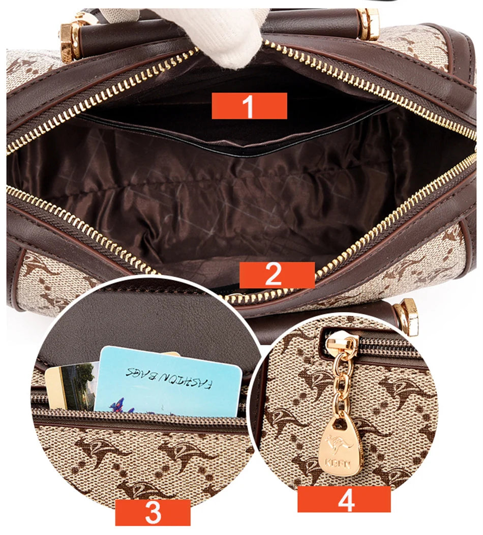 Sacs à main en cuir à poignée supérieure pour femmes, sacs à main de créateurs de luxe, mode initiée, Messenger, Croosbody, fourre-tout Boston, haute qualité