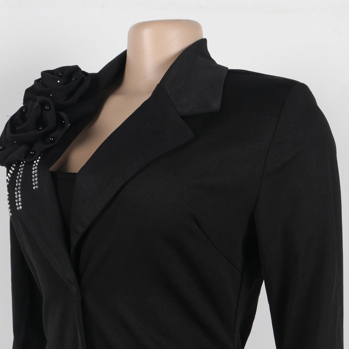 Blazer long à manches longues pour femmes, manteau et robe longue trempée, streetwear de printemps, tenues de travail de l'avocat africain, ensemble de 2 pièces, 2025