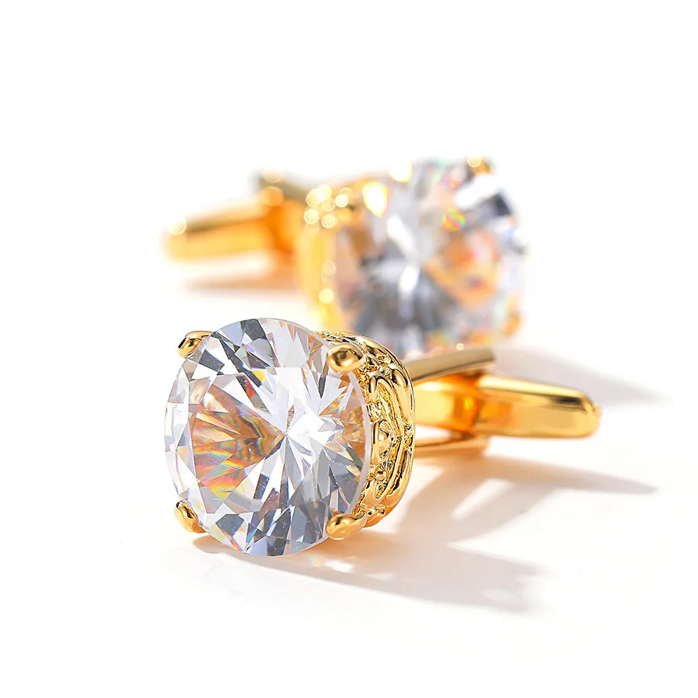 Zcomprend-lèvent de manchette de luxe pour hommes, accessoires de mariage, chemises françaises de banquet d'affaires haut de gamme, boutons de manchette en biscuits, cadeaux pour hommes