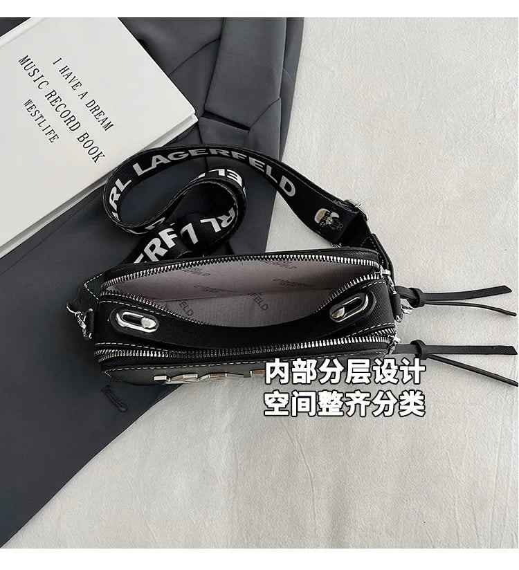  Sac messager tendance pour femmes, sac à bandoulière Simple, Texture haute sensibilité, Niche polyvalente pour appareil photo, 2025