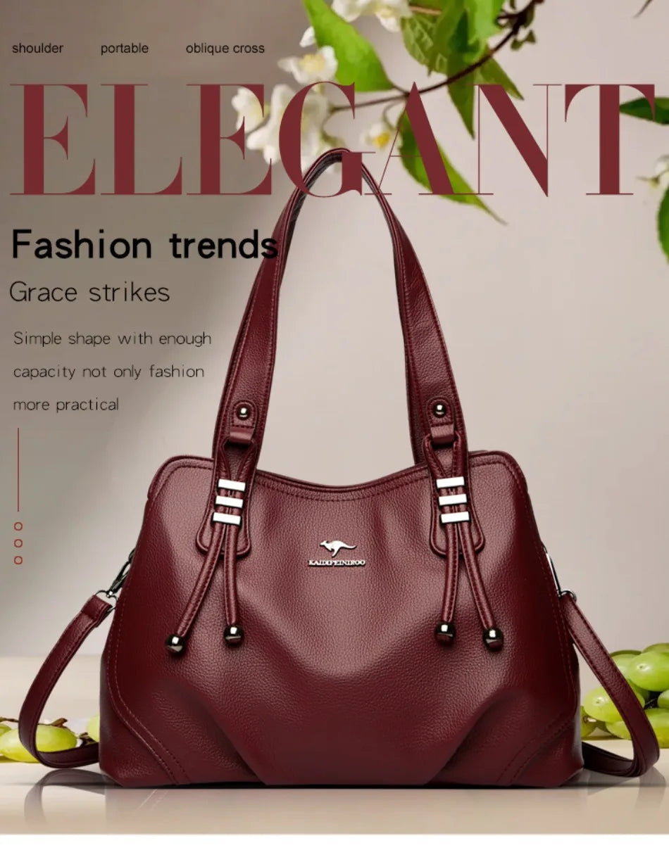 2024 véritable mode 3 couches de luxe femmes sacs concepteur de haute qualité en cuir souple sac à bandoulière sacs à bandoulière pour les femmes