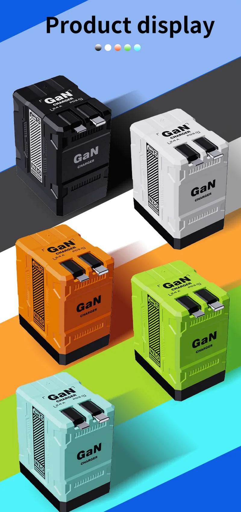 Xiaomi GAN 20W chargeur Ultra rapide Type C éclairage PD 3.0 charge de téléphone portable prise US/EU/UK pour iPhone Samsung Huawei Xiaomi