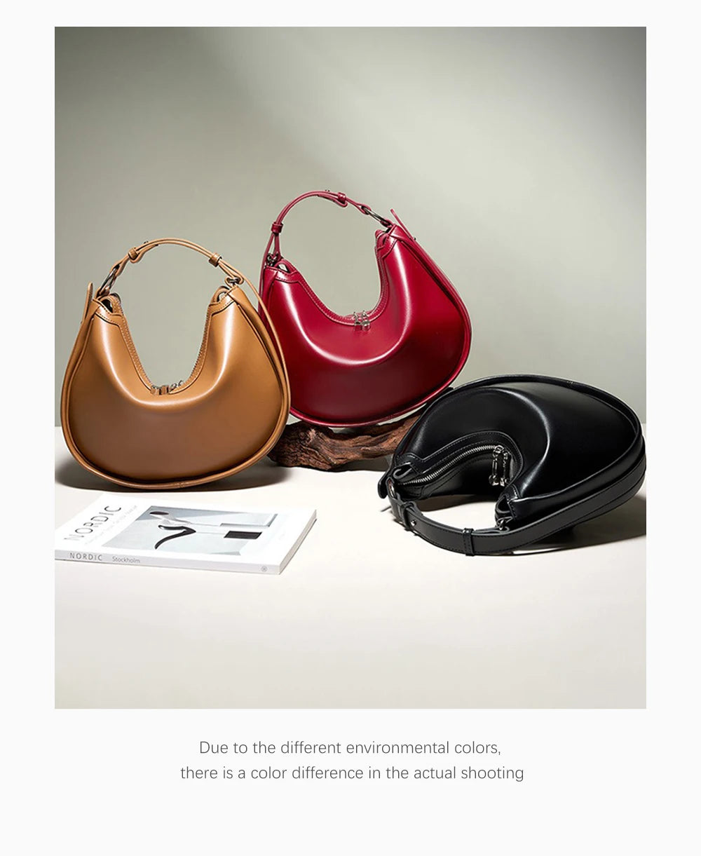 Zency Premium en cuir véritable femmes Sac à main de luxe Hobo Sac grande capacité mode épaule Bolsa pour femme amant fille cadeau Sac