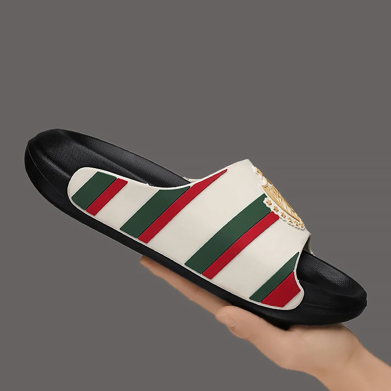 YRZL pantoufles pour hommes léger antidérapant EVA diapositives grande taille chaussures de plage d'été confortable mode sandales à semelle épaisse pour hommes