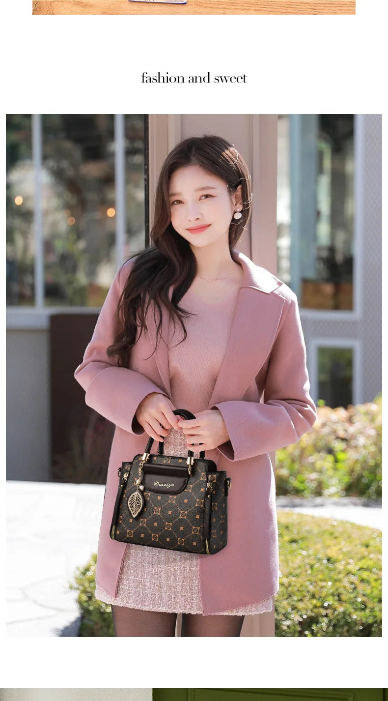 Sac à main à bandoulière alertes onale imprimé pour femme, sac à main à la mode, grande capacité, initié, rétro classique, urbain, nouveau