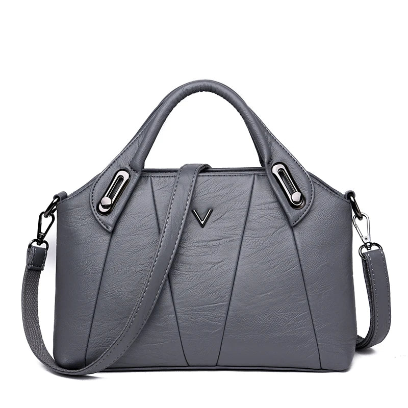 Sacs à main en cuir souple pour femmes, sac à bandoulière initié, sac fourre-tout décontracté, haute qualité, créateur de luxe, mode pour dames, 2024