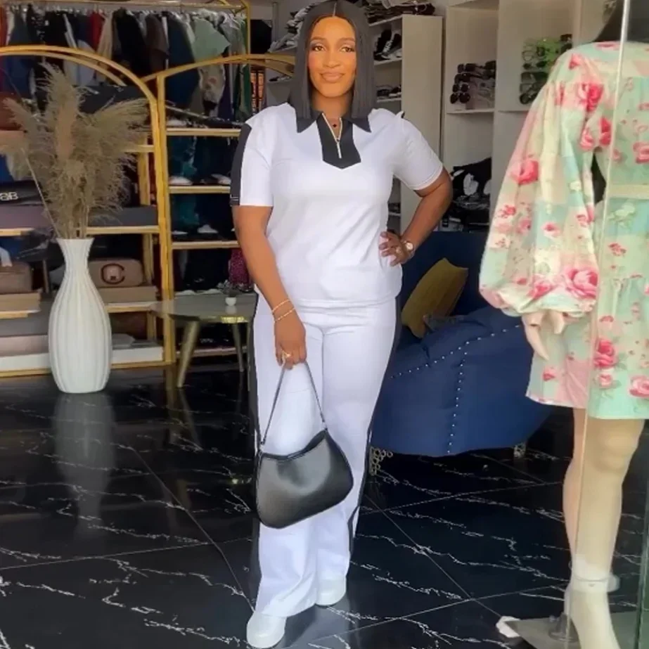 2 pièces femmes ensembles Dashiki africain nouveauté été automne correspondant ensembles deux pièces ensembles haut pantalon costumes tenues vêtements