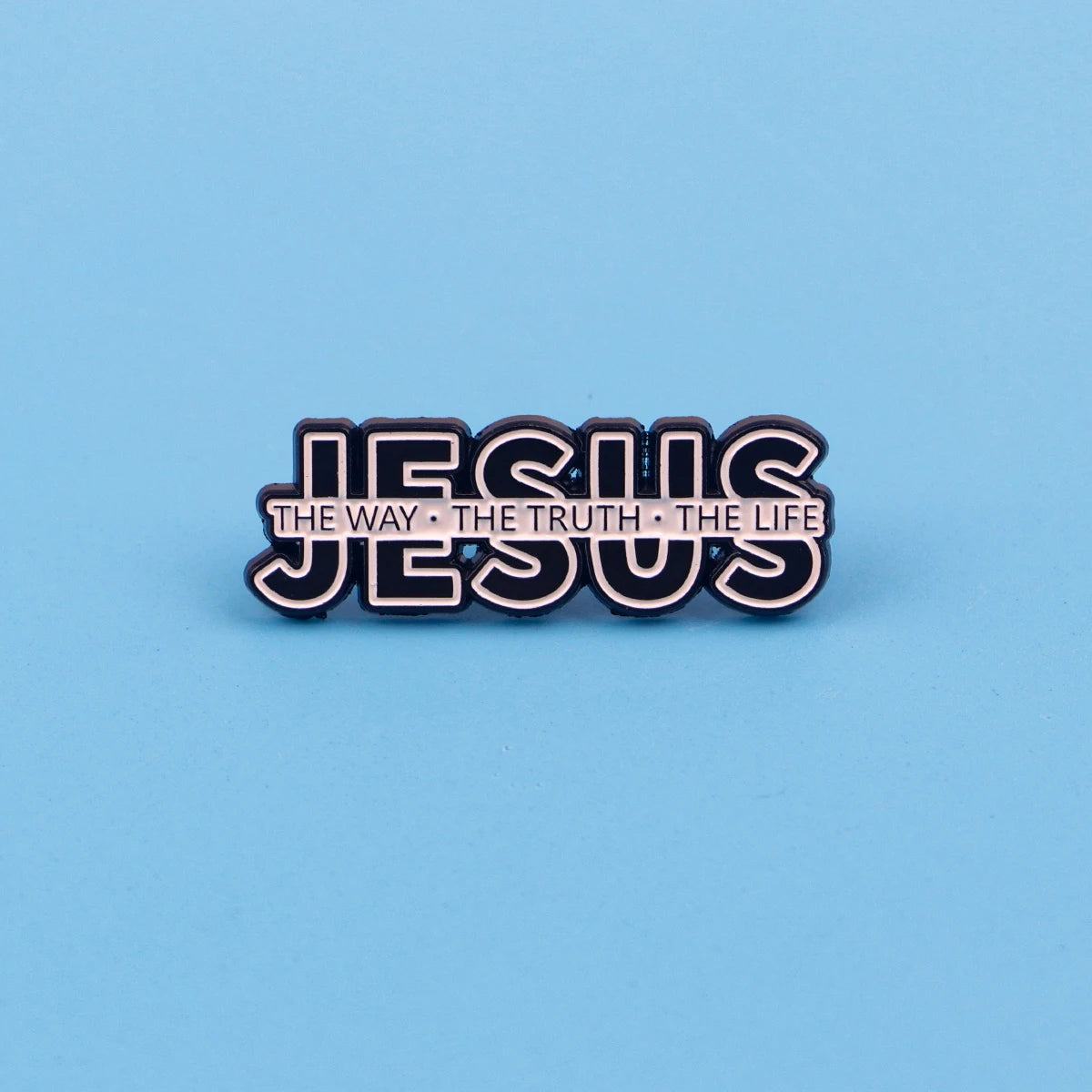 Broche en émail chrétien JESUS Way Truth Life, broches à revers, Badge sur sac à dos, accessoires pour vêtements, bijoux à la mode, cadeaux