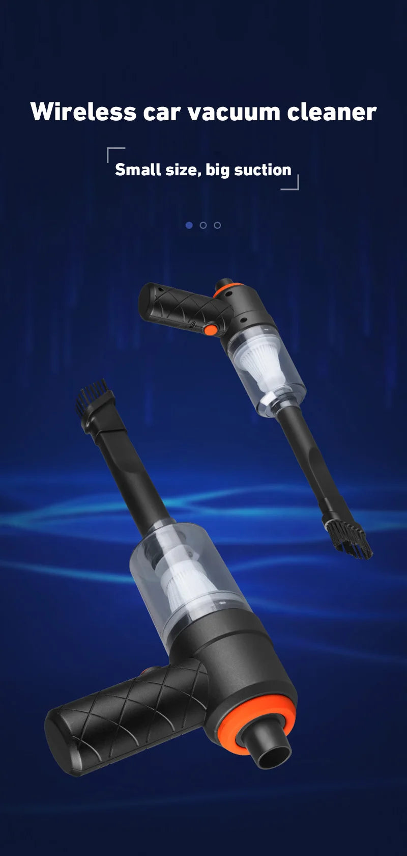 Xiaomi 2990000Pa aspirateur de voiture sans fil aspirateur portable sans fil aspirateur automatique haute puissance pour le bureau à domicile