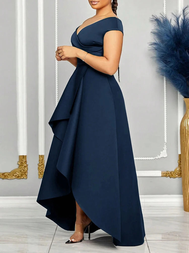 BERAKAH SUPRÊME - sublime robe d'été longue pour femmes, épaules dénudées, couleur unie, Maxi, robes de soirée élégantes pour demoiselle d'honneur de mariage, vêtements pour femmes, 2025