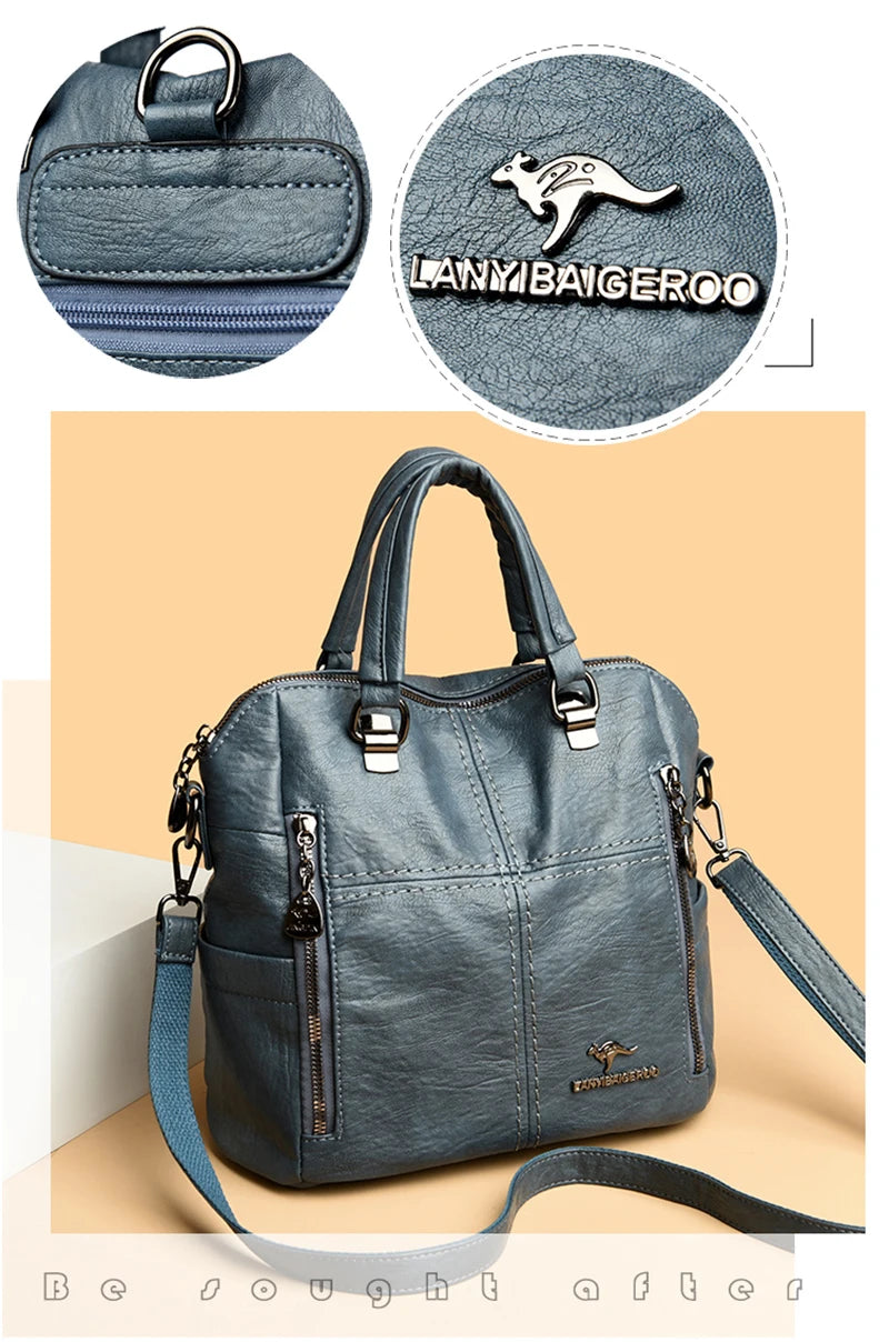 2025 poches multiples sacs à Main en cuir souple pour femmes sacs à Main de luxe femmes sacs concepteur épaule sacs à bandoulière Sac A Main