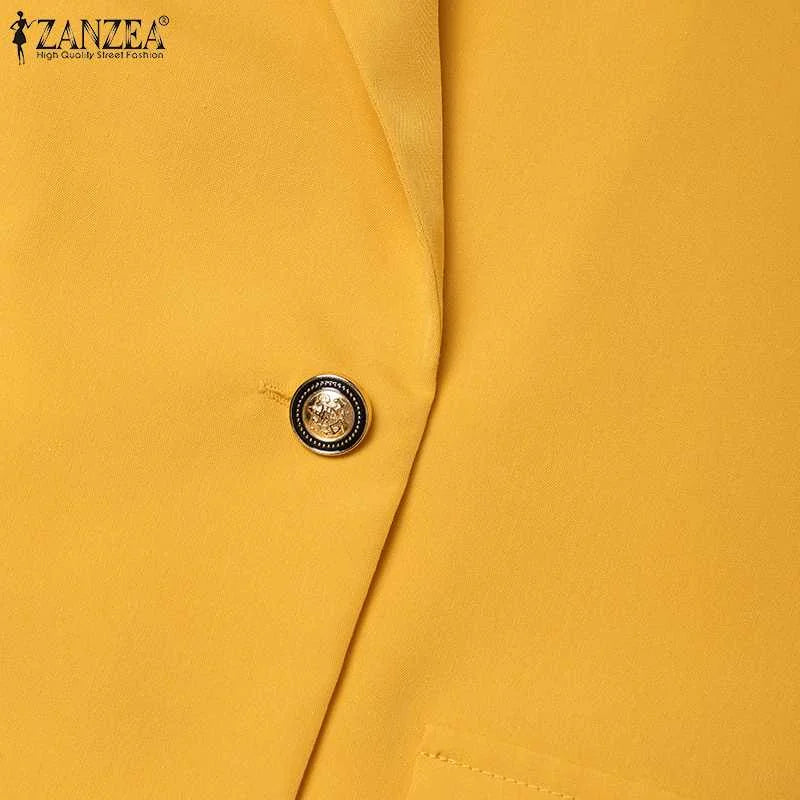 BS- Sublime femmes mode 2 pièces Blazer costumes cranté revers à manches longues Blazer pantalon ensembles élégant bureau dame solide 2 pièces tenues