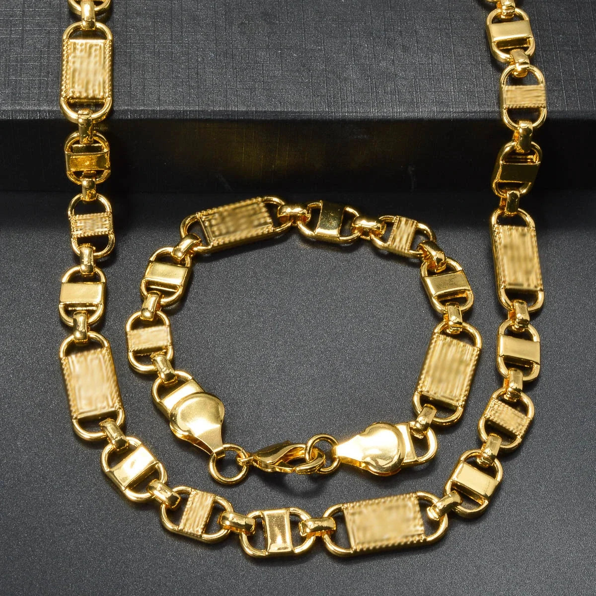 ZEADear – ensemble de bijoux pour hommes et femmes, collier de bonne qualité, Bracelet, chaînes de couleur or, maillons, cadeau de fête pour amis, nouvelle collection 2024