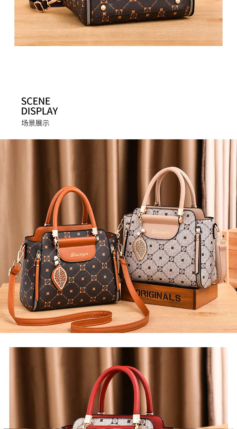 Sac à main à bandoulière alertes onale imprimé pour femme, sac à main à la mode, grande capacité, initié, rétro classique, urbain, nouveau