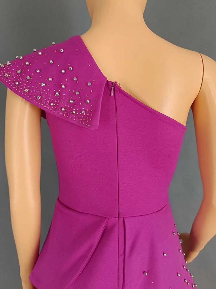 Combinaison sans bretelles taille haute, col à rivets, pour soirée et fête, haut tubulaire, élégante, Sexy, pour anniversaire