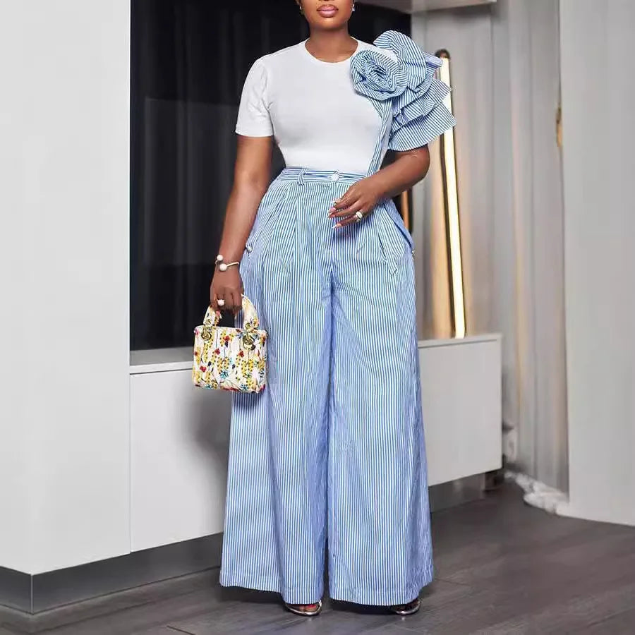 2 pièces femmes ensembles Dashiki africain nouveauté été automne correspondant ensembles deux pièces ensembles haut pantalon costumes tenues vêtements