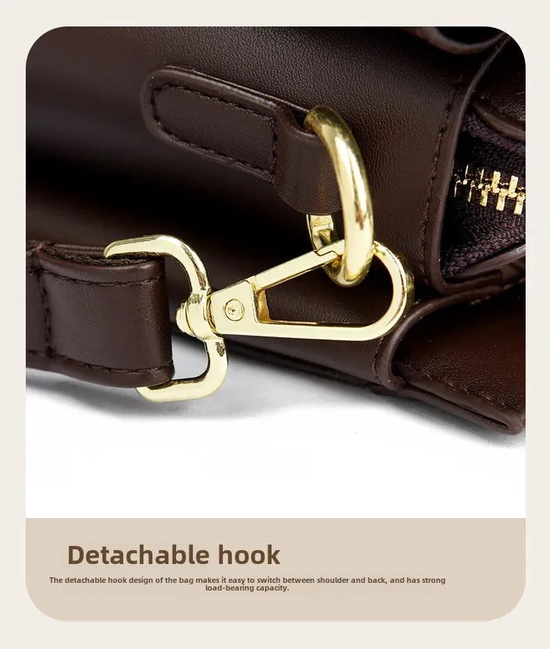 Sac fourre-tout rétro de grande capacité, sac à main imprimé couleur assortie Simple, cadeau pour maman, sac à bandoulière Simple, fermeture à glissière, autre matériau