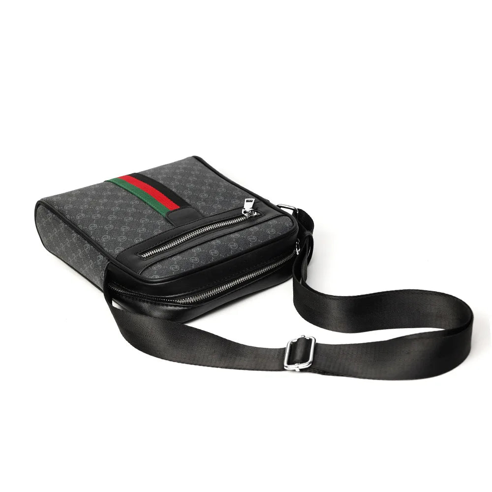 Design de luxe hommes sacs à bandoulière mode Plaid lettre imprimé sac à bandoulière hommes carré sac à bandoulière mâle fronde sac de messager