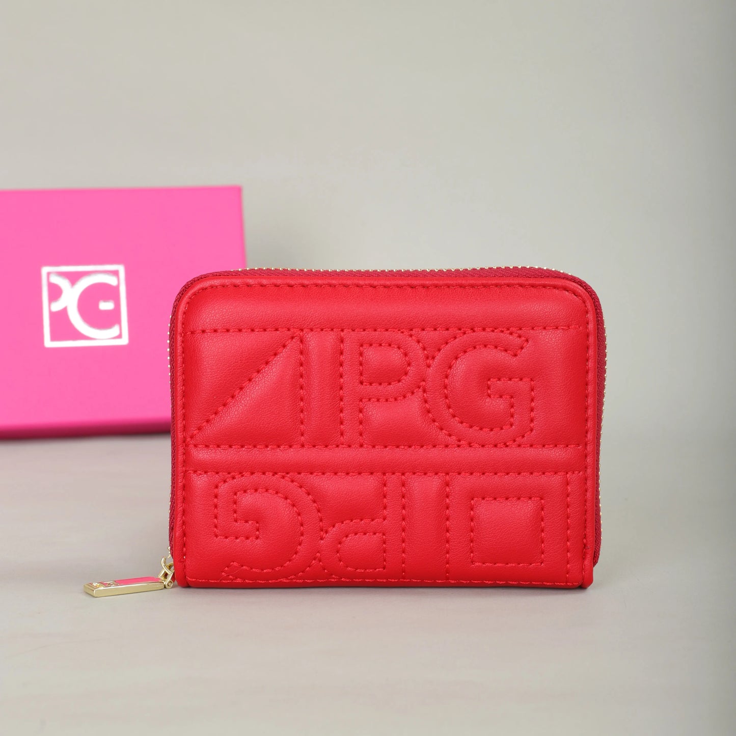 PG PATSY GARIS mode classique rétro hommes et femmes portefeuille universel lettre imprimé Portable sac de carte zéro portefeuille