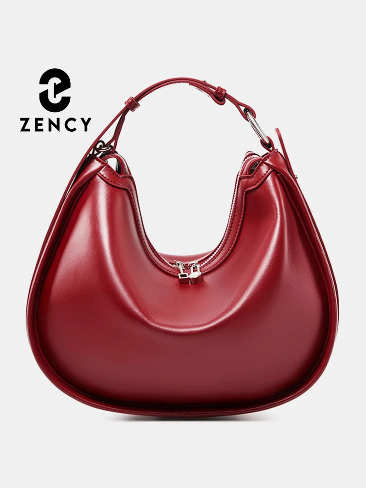 Zency Premium en cuir véritable femmes Sac à main de luxe Hobo Sac grande capacité mode épaule Bolsa pour femme amant fille cadeau Sac
