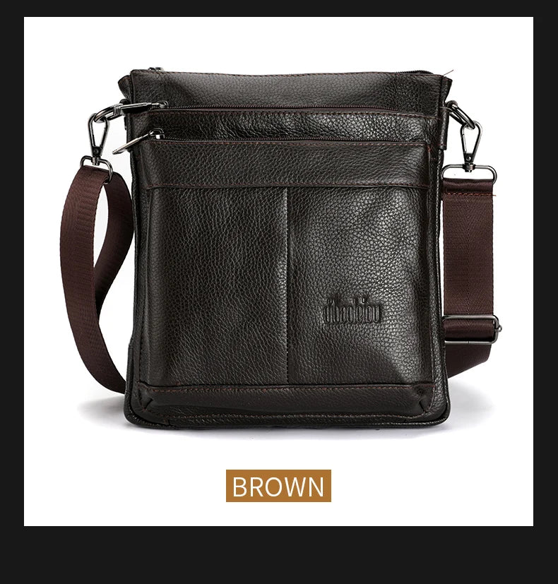 Sac messager en cuir pour hommes, sac à bandoulière d'affaires, petit sac à bandoulière multifonction, sac de voyage pour hommes