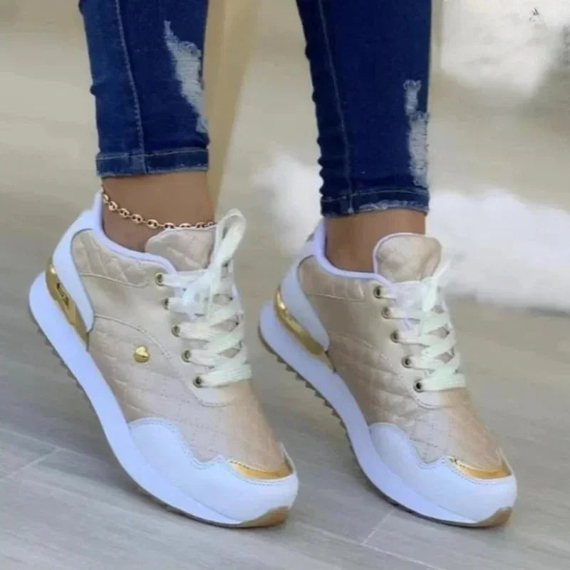 2025 femmes maille baskets Patchwork à lacets chaussures plates pour femmes léger femme chaussures classique polyvalent Zapatillas De Mujer