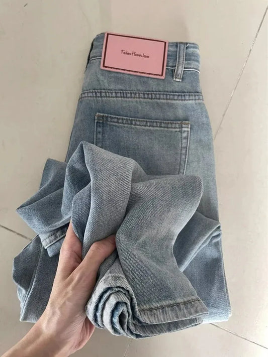 Jean Baggy à jambes larges pour femmes, Vintage Y2K Punk, taille basse, pantalon en Denim ample, Streetwear, mode Trashy, Long pantalon patineur