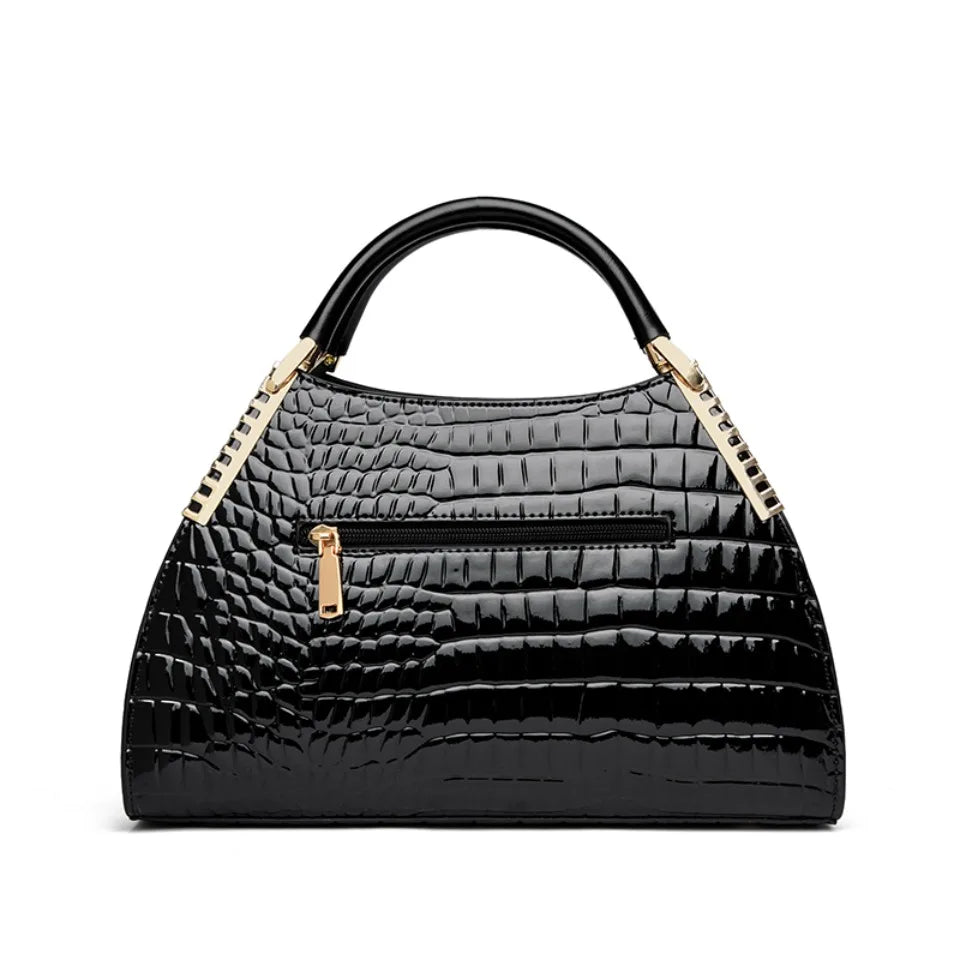 Alligator cuir verni épaule bandoulière sacs à main pour femmes marque de luxe sacs à main femmes sacs concepteur Hobos deux couches Sac