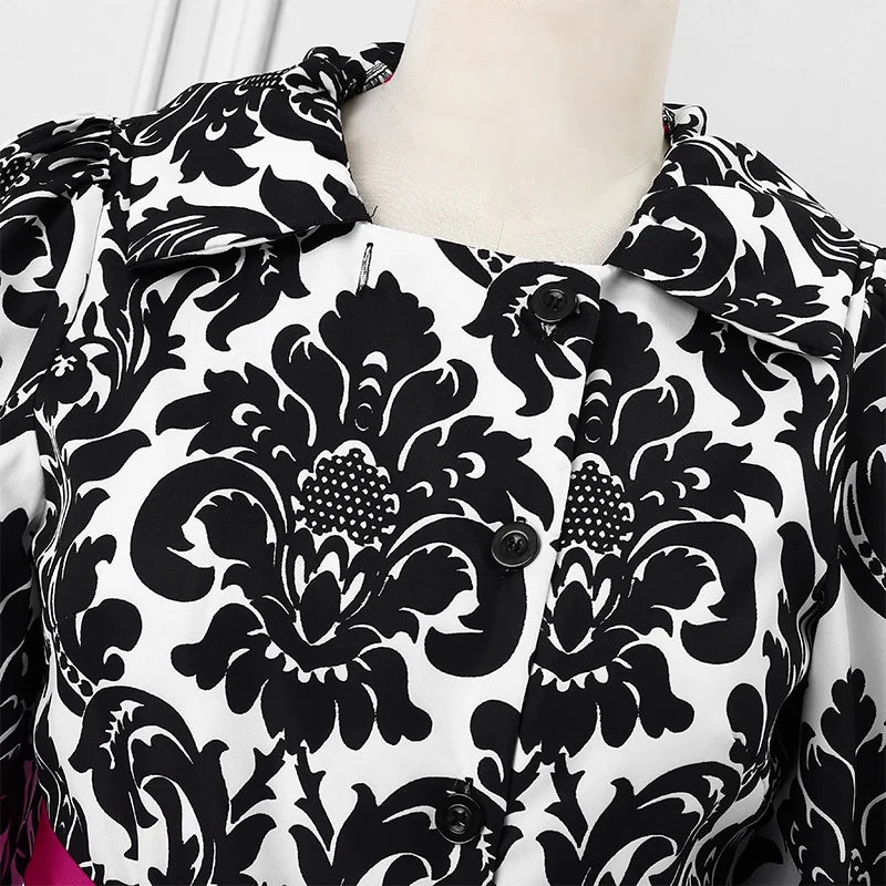 VONDA-Robe de Soirée Imprimée pour Femme, Tenue Éducative Bohème, Col Montant, Ceinture à Nministériels d, Décontractée, Élégante, Été, 2025