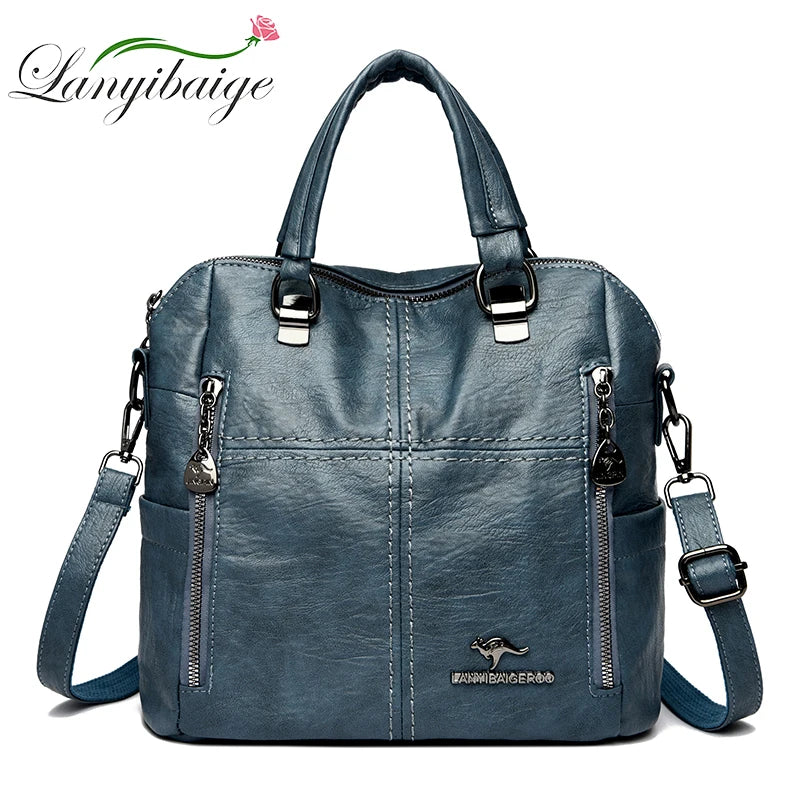 2025 poches multiples sacs à Main en cuir souple pour femmes sacs à Main de luxe femmes sacs concepteur épaule sacs à bandoulière Sac A Main