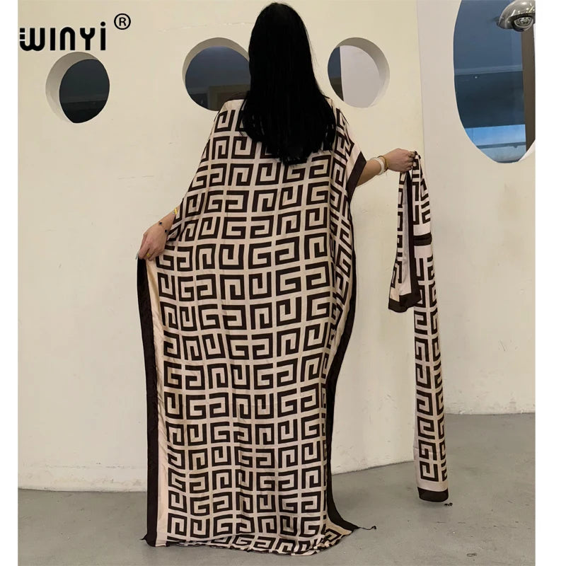 WINYI robe traditionnelle africaine musulmane pour femme abaya dubaï caftan de luxe robe de soirée élégante robe Maxi longueur couvertures de plage