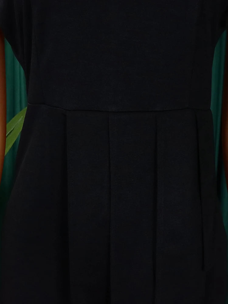 FairyShely-Robe drapée à manches courtes pour femmes, robe de soirée sexy, grande taille, monochromatique, grandes robes à volants pour dames, robe curvy serrée, 2025