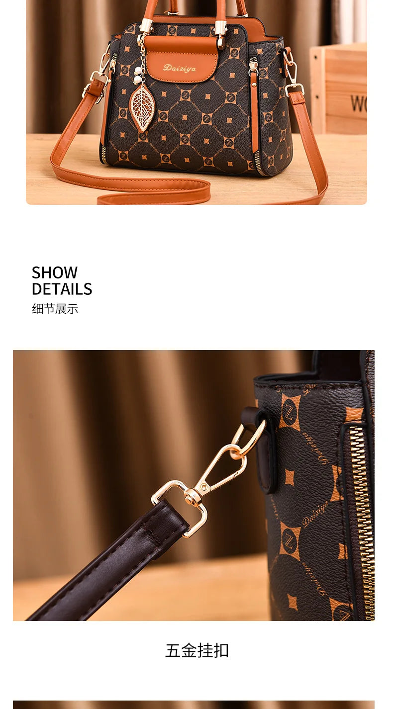 Sac à main à bandoulière alertes onale imprimé pour femme, sac à main à la mode, grande capacité, initié, rétro classique, urbain, nouveau