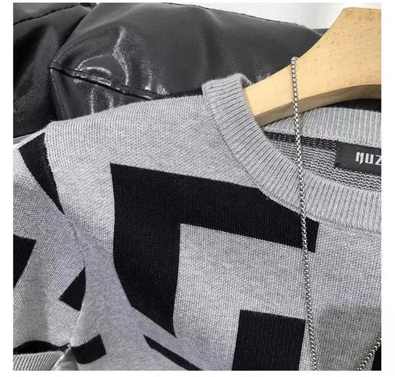 Polo BS été nouveaux hommes mince Vintage à manches courtes tricot t-shirt rayé imprimé col rond graphique t-shirts pour hommes Camiseta Masculina