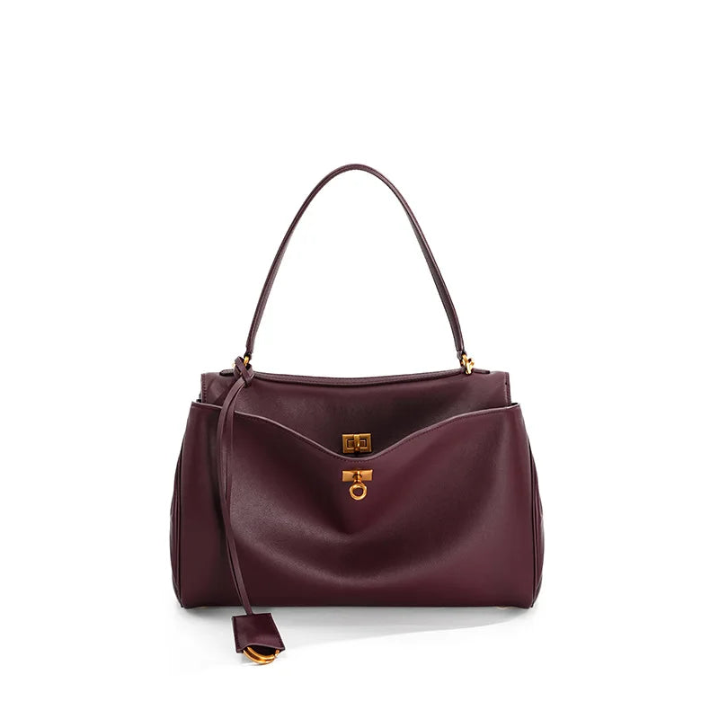 2025 Rodeo cuir grande capacité sac fourre-tout de banlieue sac à main à bandoulière unique sac à bandoulière sous les bras pour les déplacements élégants