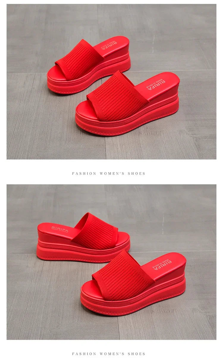 Talon optique compensé pour femmes, pantoufles d'été, sexy, carré, robe Parker, chaussures de soirée, talons hauts, ogo, escarpins décontractés, nouveau