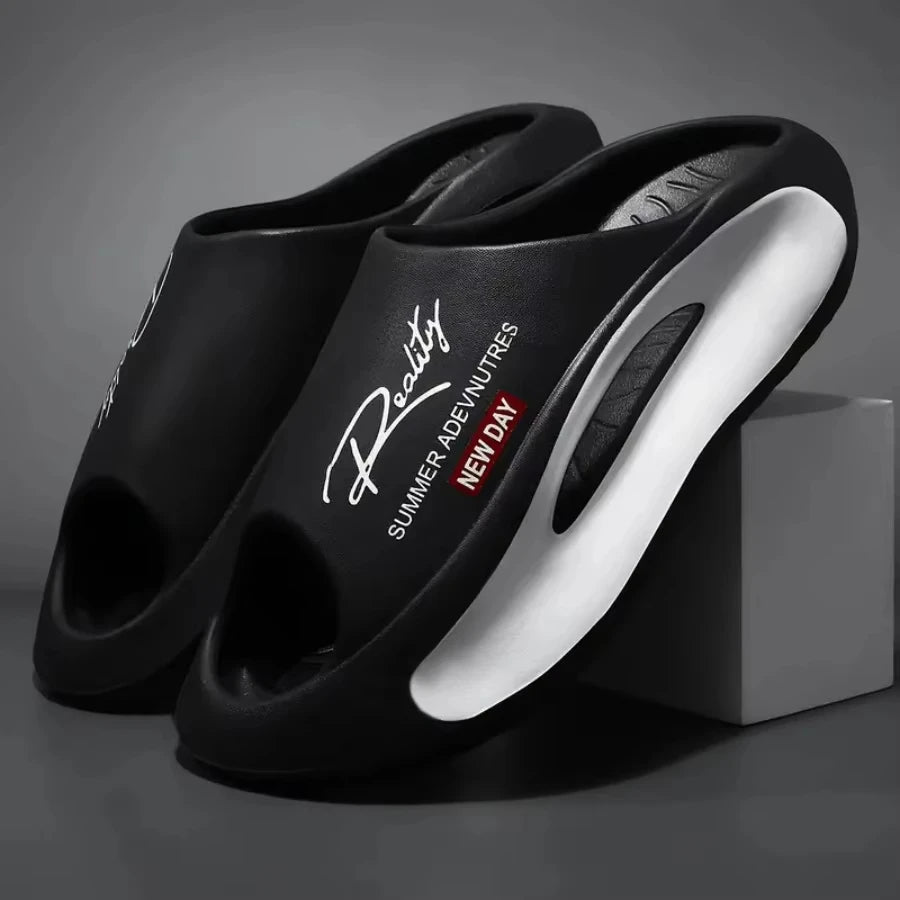 Pantoufles pour hommes et femmes, pantoufles de couple antidérapantes à la mode EVA 2 couleurs 36-45