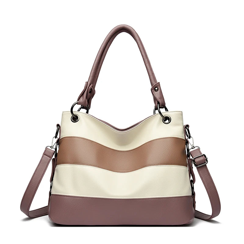 Trois couches de luxe fourre-tout décontracté femmes Sac de haute qualité en cuir Pu dames sacs à main pour femmes grand épaule sacs à bandoulière Sac nouveau