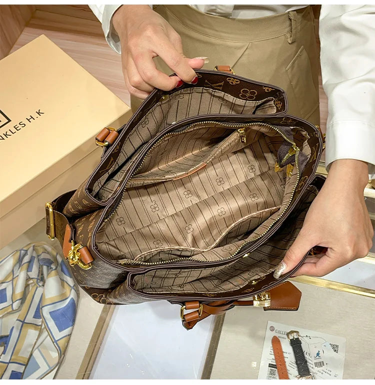 Sac à main de marque pour femmes, nouvelle mode automne/hiver 2021, sac à bandoulière de styliste de grande capacité, sac à bandoulière rétro de luxe