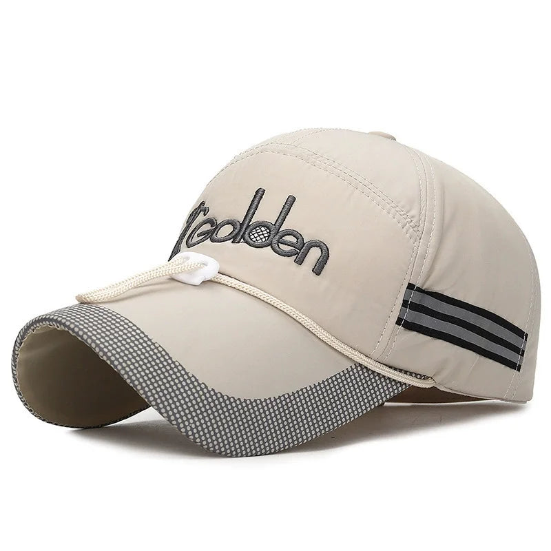 Casquette de sport respirante et réglable pour hommes et femmes, casquette de Baseball à bord étendu, protection solaire, mode garçon, chapeau à rabat