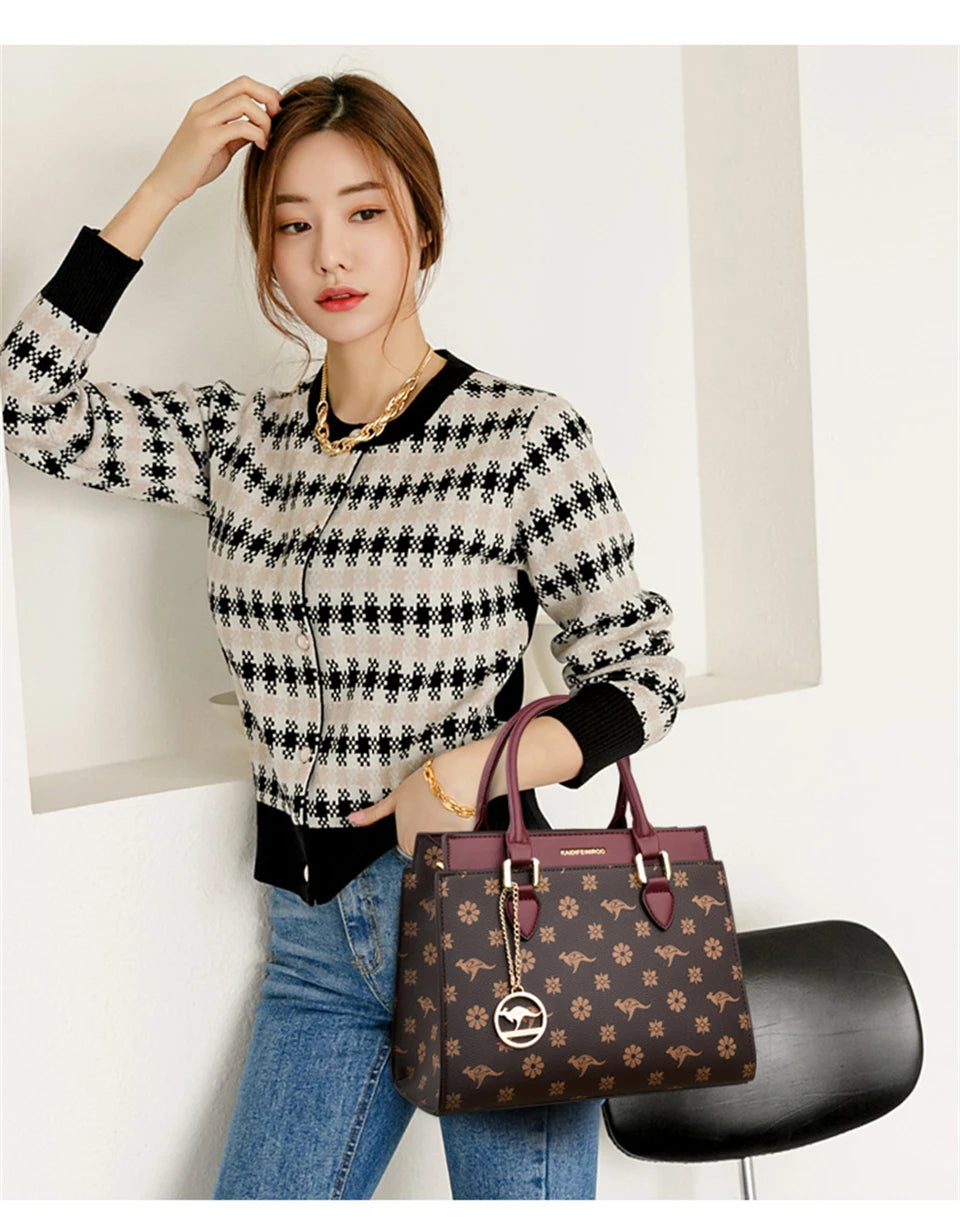 Sacs à bandoulière en cuir College pour femmes, sac à main de luxe pour femmes, sac fourre-tout Messenger, haute qualité, 2024