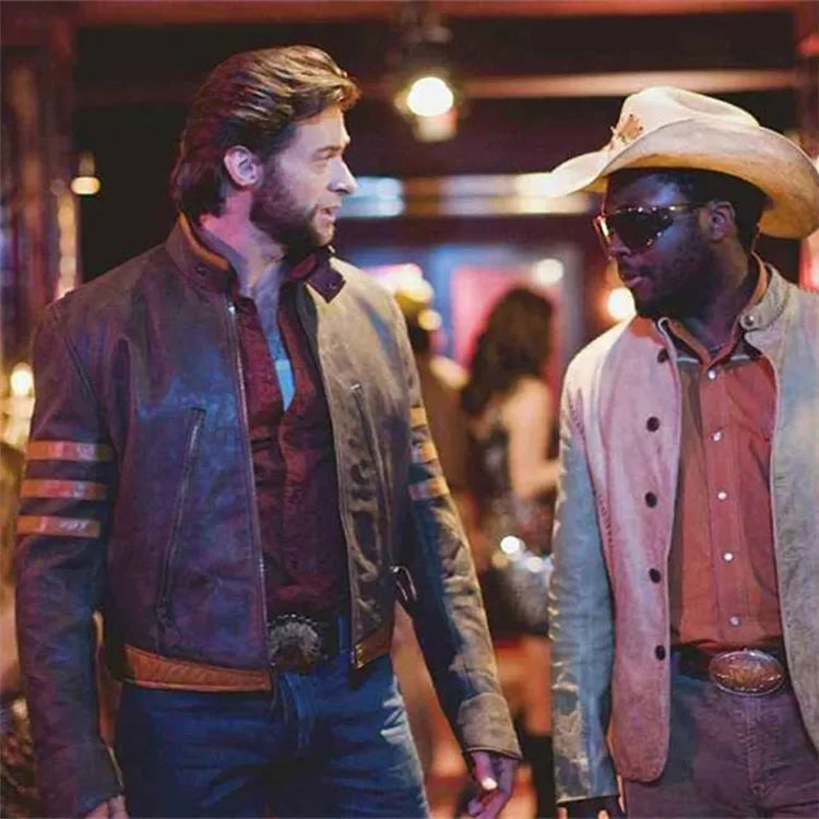 Blouson aviateur en cuir PU décontracté Wolverine pour hommes, manteau Lomatéritive, fermeture éclair, mince, grande taille, 5XL-M, automne, 2024